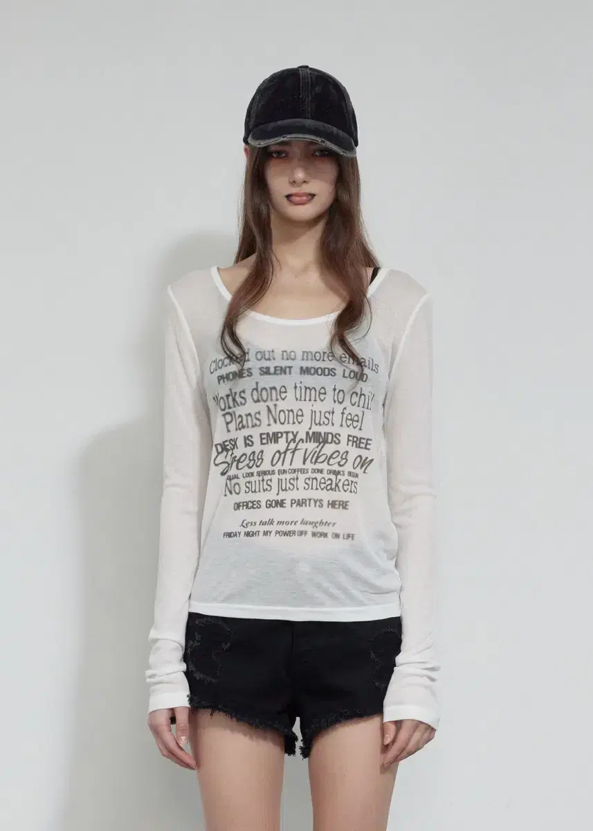 OUNSER Marina Mood Soft Shoulder Tee Beige #오운서,#오운서 OUNSER Marina Mood Soft Shoulder Tee Beige #오운서,#오운서